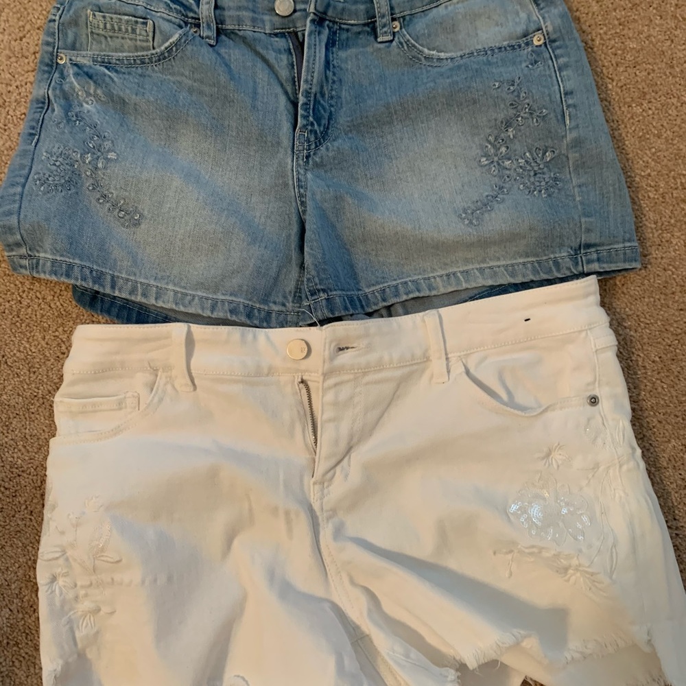 Lot of two NY&Co Jean shorts